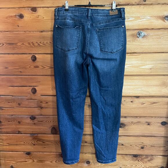 Judy Blue Relaxed Fit Jeans Size 11/30 Faded Dark Finding Fireflies - Picture 2 of 6